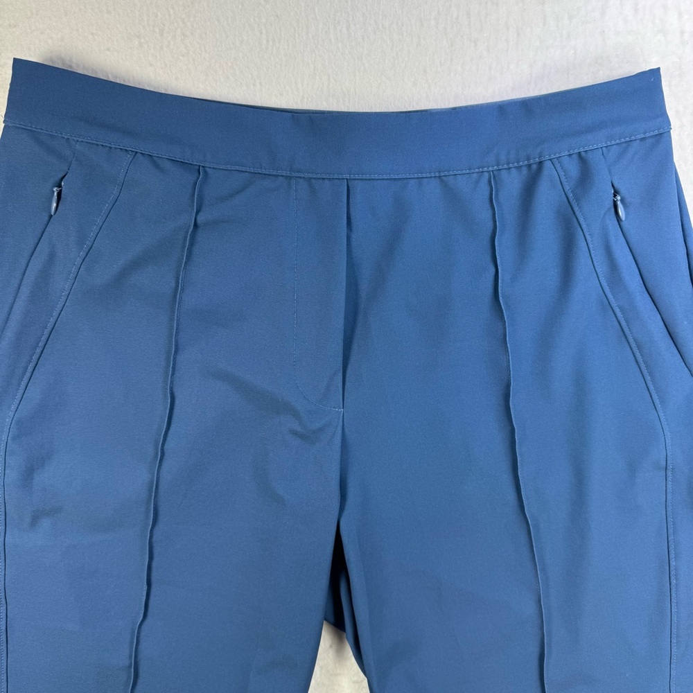 Lucky In Love Women’s L Blue Pull‑On Golf Shorts 9” Stretch - Picture 4 of 12
